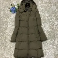 【希少品✨】ナノユニバース×西川ダウン ロングコート フード 2way カーキ
