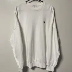 U.S. POLO ASSN. ホワイト スウェット M