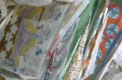 ちぎり絵用和紙・他種 用　 はがきサイズ含め様々なサイズ４０枚以上②