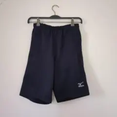 Mizuno ミズノ　 ハーフパンツ　ジャージ素材　ネイビー