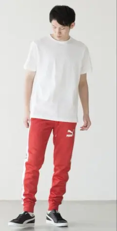 PUMA トラックパンツ Mサイズ レッド