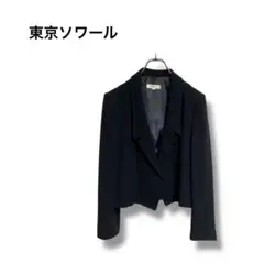 【東京ソワール】 テーラードジャケット　フォーマル　冠婚葬祭　無地　黒　13