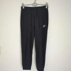 NIKE ナイキ ワンポイントロゴ刺繍 スエットパンツ 黒 レディース