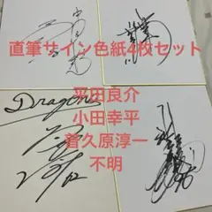 中日ドラゴンズ　直筆サイン色紙