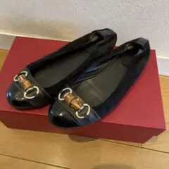 GUCCI スエード フラットシューズ 37