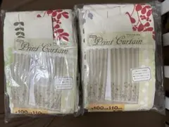 【新品未使用】遮光プリントカーテン 100×110 ㎝　2枚入 2セット