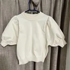 アイボリー バルーンスリーブ セーター F