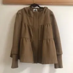 8iGHT フリルコート キャメル
