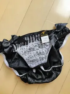 サンロード　サイドリボン　サテンレース　フルバック　Мサイズ 廃盤品レア☆