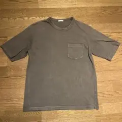 GU オリーブグリーン 半袖Tシャツ フロントポケット付き メンズM