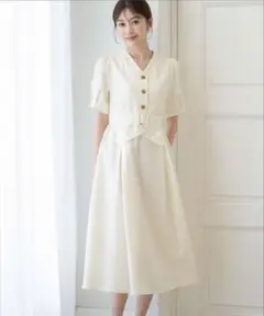 Noela ノエラ リネンライクレイヤードスタイルワンピース