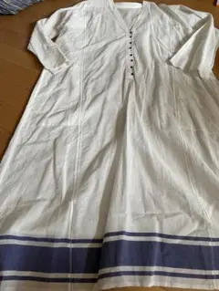 コットン製ロングシャツワンピース未使用品