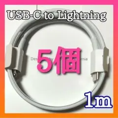 TypeCu0026ライトニングケーブル USB-C 1.0m ケーブル 5本セット
