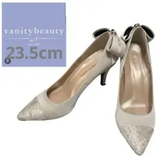★VANITY BEAUTY★【新品】リボンポインテッドトゥハイヒールレース