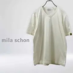 mila schon ミラショーン 半袖Tシャツ カットソー Vネック