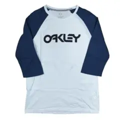 OAKLEYオークリー 七分袖ロゴTシャツ ホワイトSサイズ