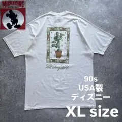90s usa製 ミッキー　ディズニー　アースカラー　大きめ　ヴィンテージ　XL