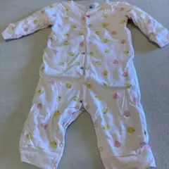PETIT BATEAU 小鳥柄ロンパース 12m