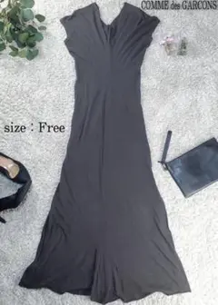 激レア✨COMME des GARCONS【F S】マキシ ワンピース グレー