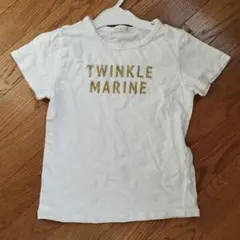 GU● TWINKLE MARINE Tシャツ ホワイト●140cm