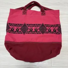 アジアン雑貨赤いトートバッグ