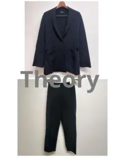 Theory セオリー ジャージ素材 ブラックジャケットパンツセットアップ