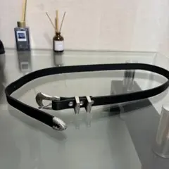 ハンドメイドベルト　シルバーバックル