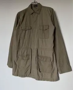 80s サファリシャツ vintage ミリタリー hooked カーキ