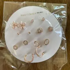 Heartdance ローズゴールド ピアスセット 7ペア