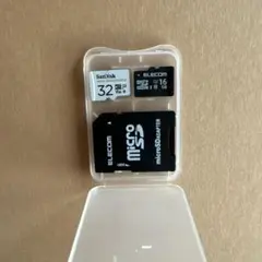 SanDisk 32GB & ELECOM 16GB microSDセット