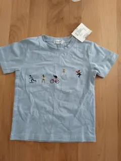 半袖 Tシャツ 水色 110cm Dessinデッサン 新品未使用タグ付き