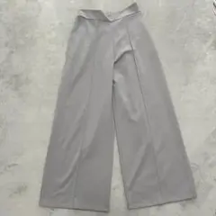 fifth グレー ワイドパンツ ゴムウエスト