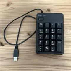 ELECOM USB テンキー 黒