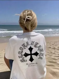 ✝最安値　新品未使用　やりら　クロム　ホワイト　Tシャツ✝