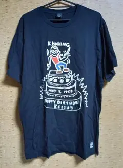 ユニクロ - キース・ヘリング Tシャツ 黒 XLサイズ