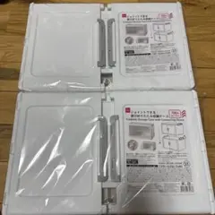 【品薄】ダイソー　収納 ジョイントできる　扉付折りたたみ収納ケース　大2個セット