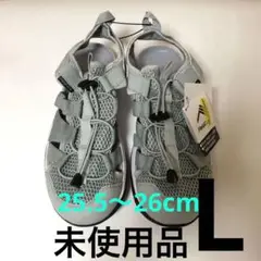 ワークマン フィールドサンダルアドバンス Lサイズ　アッシュグレー　水陸両用