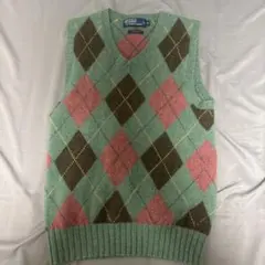Polo by Ralph Lauren アーガイルベスト Mサイズ