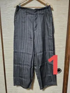 CTHY トロンプルイユプリーツワイドパンツ 1サイズ シティ
