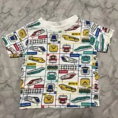 TRAIN GARAGE 新幹線柄 Tシャツ 90㎝