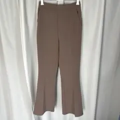 GU 2WAY ストレッチフレアパンツ BROWN Mサイズ