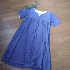 ＊Nike and... パープル 半袖チュニックワンピ＊