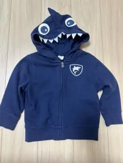baby gap サメフード付きネイビー パーカー（100㎝）