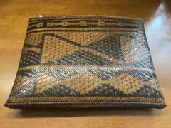 Lahi Crafts 編み込みクラッチバッグ　セカンドバッグ 竹編　ポーチ