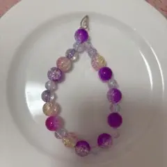 ハンドメイド カラフルビーズブレスレット