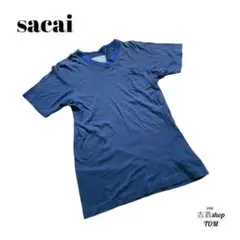 sacai サカイ Tシャツ ブルー 青 サイズ3