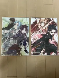 ソードアート・オンライン SAO 大電撃文庫展限定クリアファイル 2枚セット