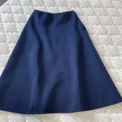 エポカ　ブライトダンボールフレアスカート　ネイビー　紺　38 Mサイズ