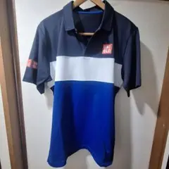 UNIQLO ブロックカラー ポロシャツ ロゴ入り