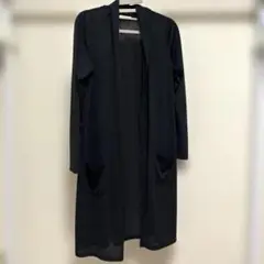 レディース【薄手ロングカーディガンMサイズ】ブラック